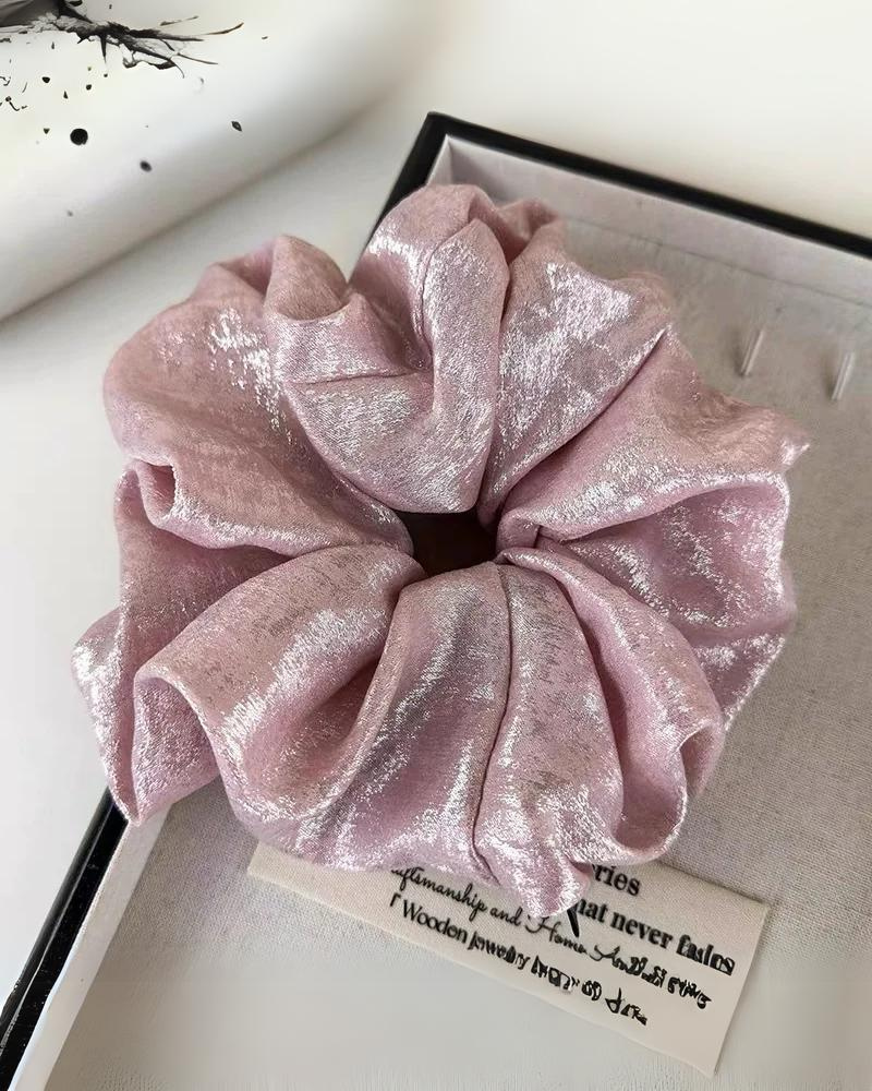 Fascia per capelli scrunchie lucida