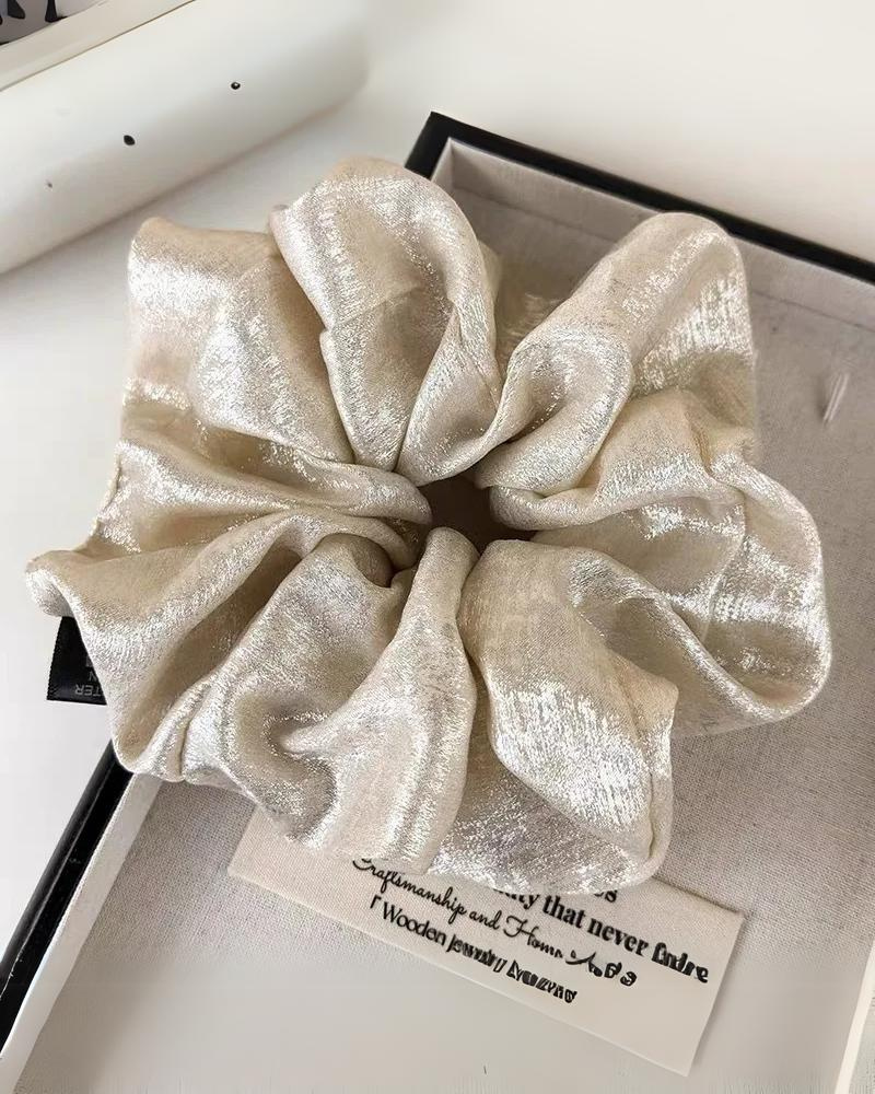 Fascia per capelli scrunchie lucida