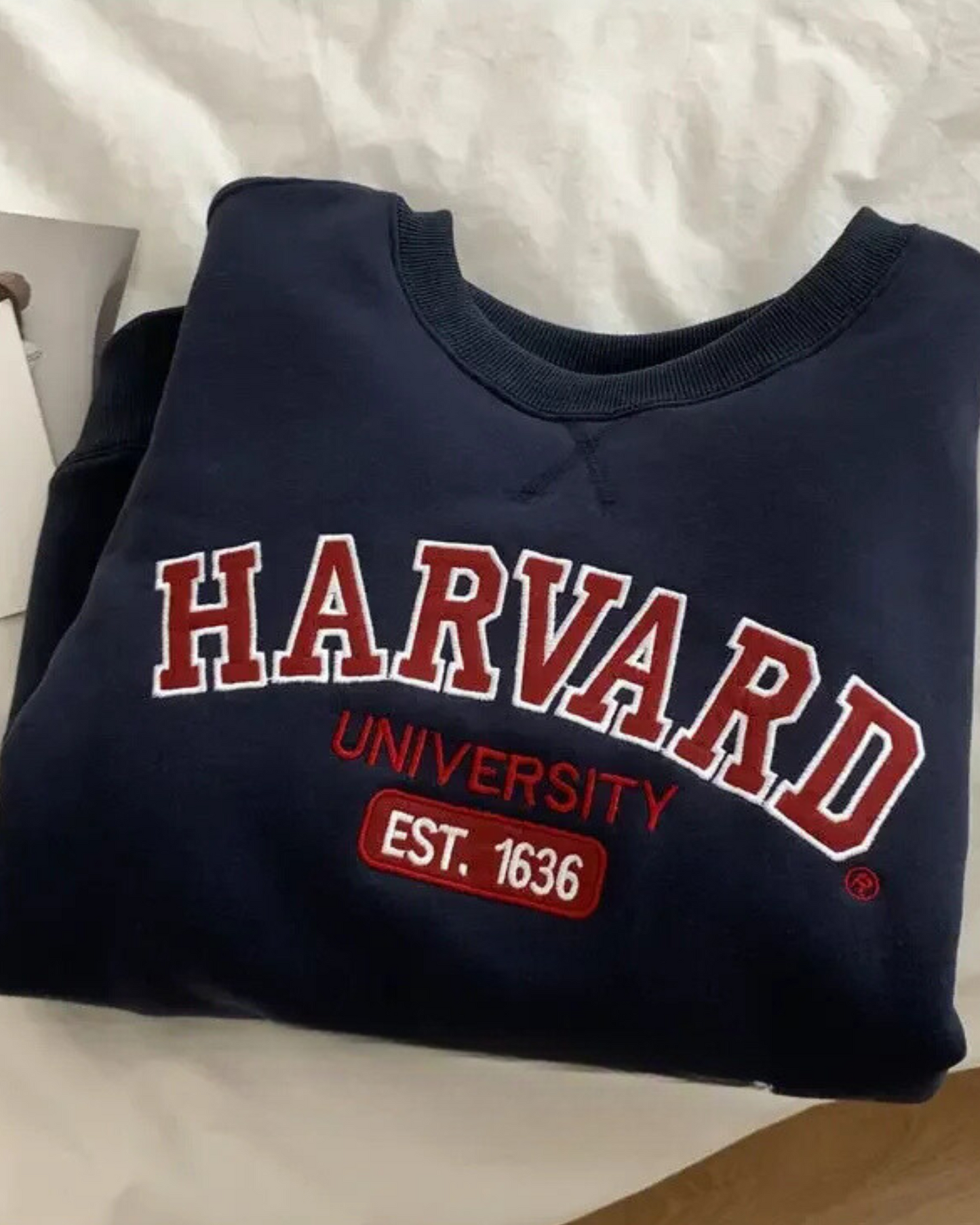 Felpa oversize con collo rotondo Harvard University