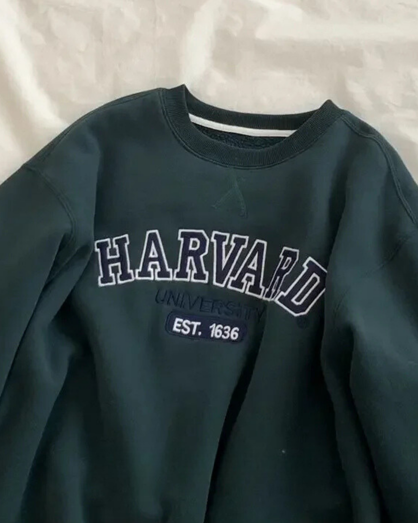 Felpa oversize con collo rotondo Harvard University