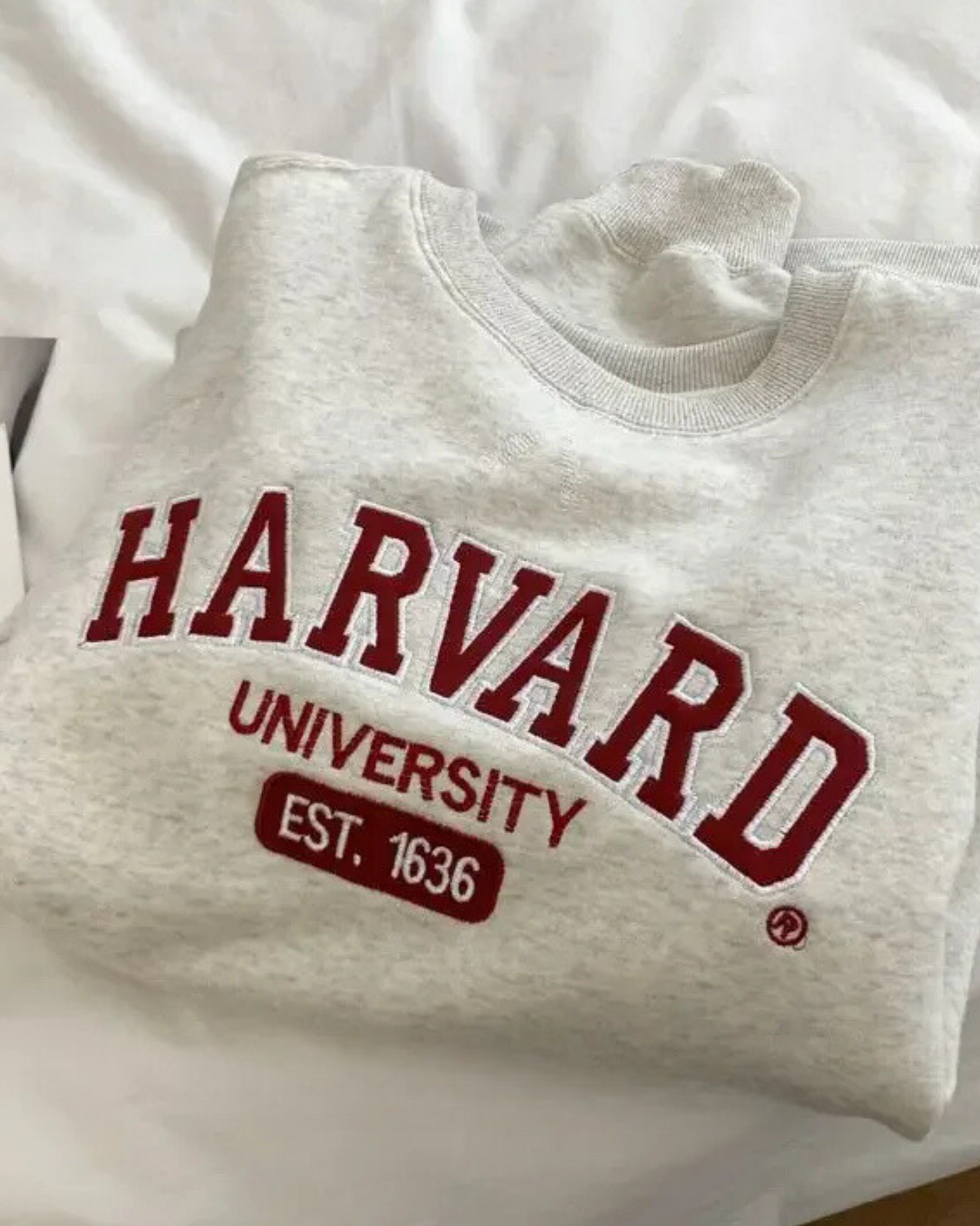 Felpa oversize con collo rotondo Harvard University