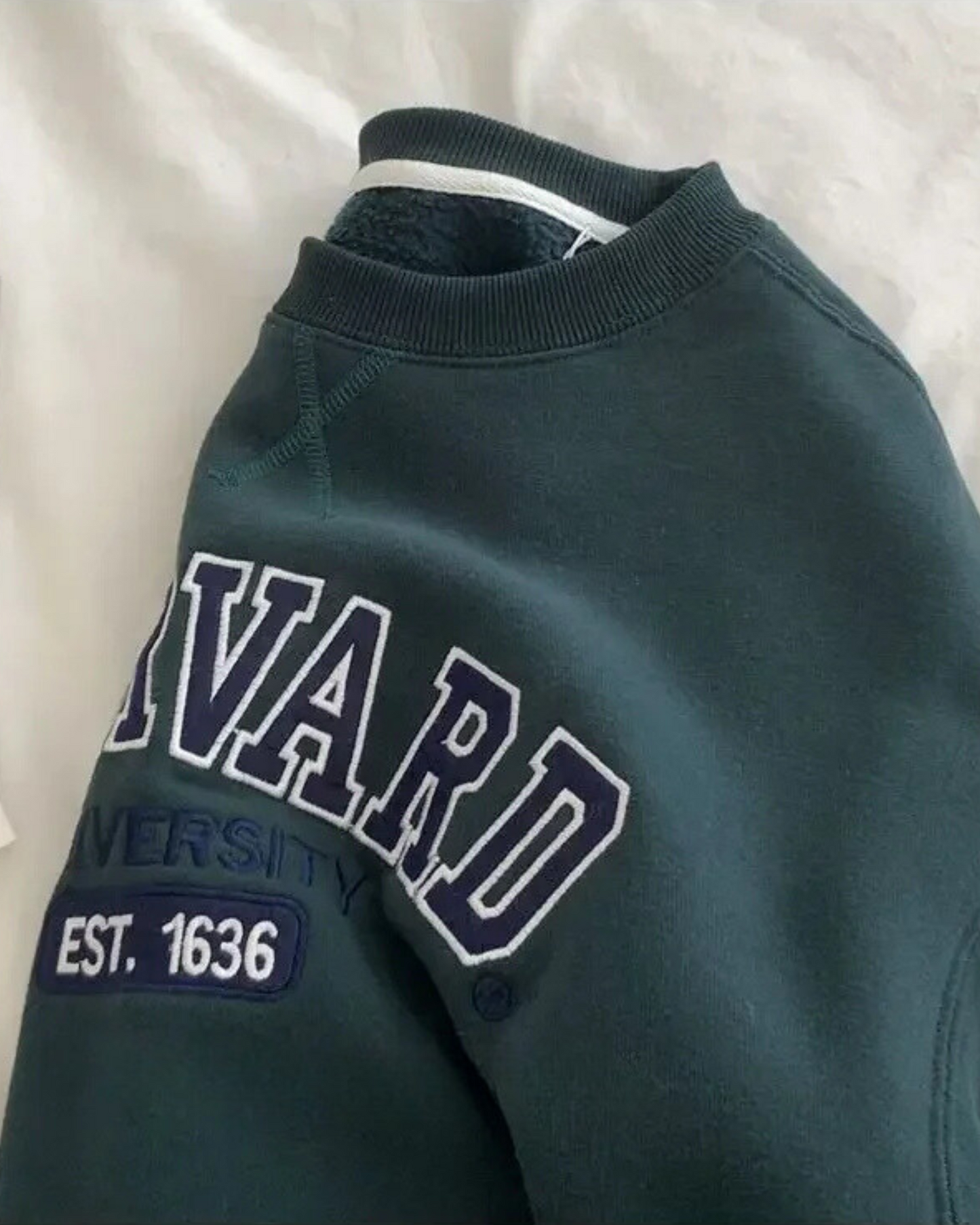 Felpa oversize con collo rotondo Harvard University