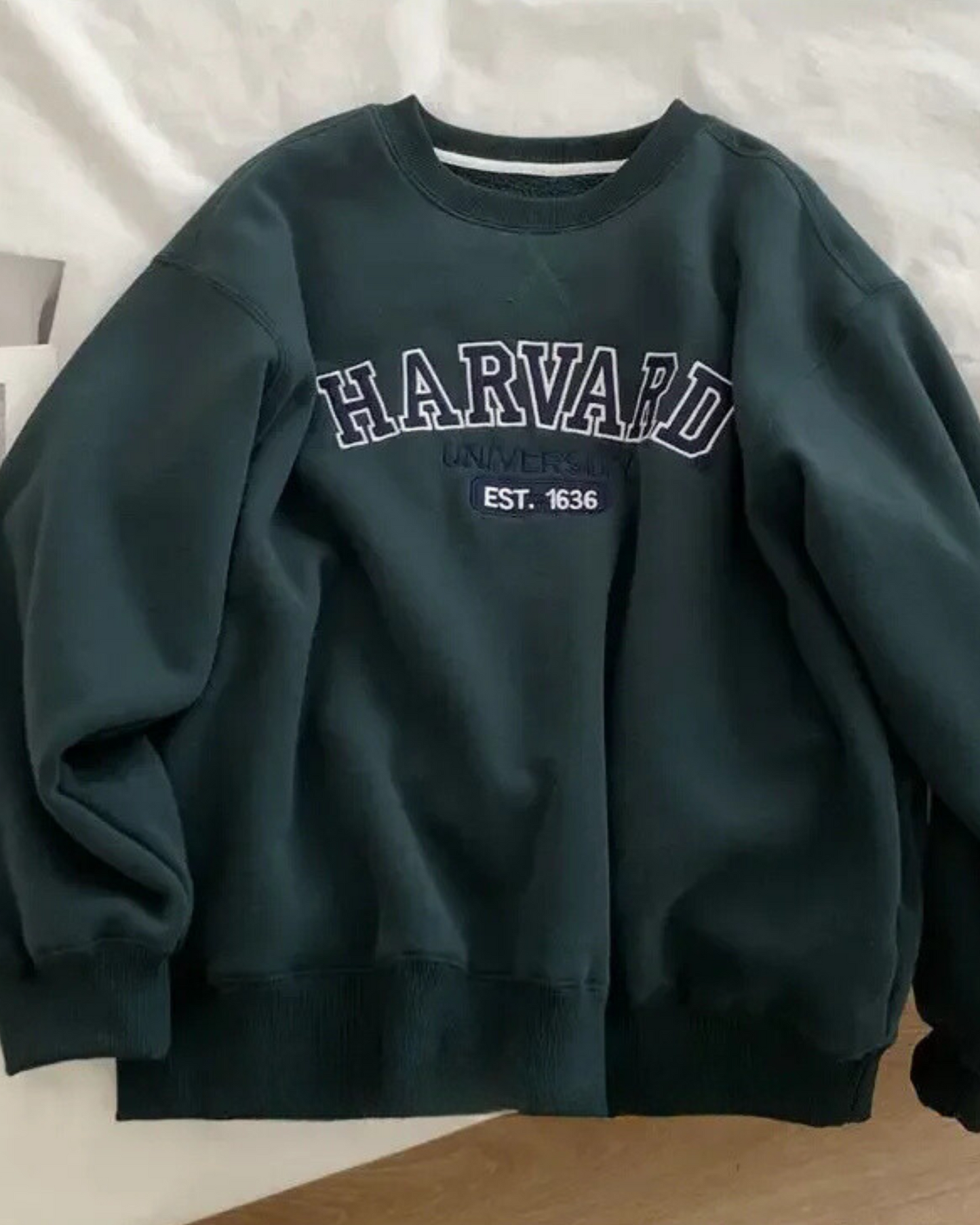 Felpa oversize con collo rotondo Harvard University