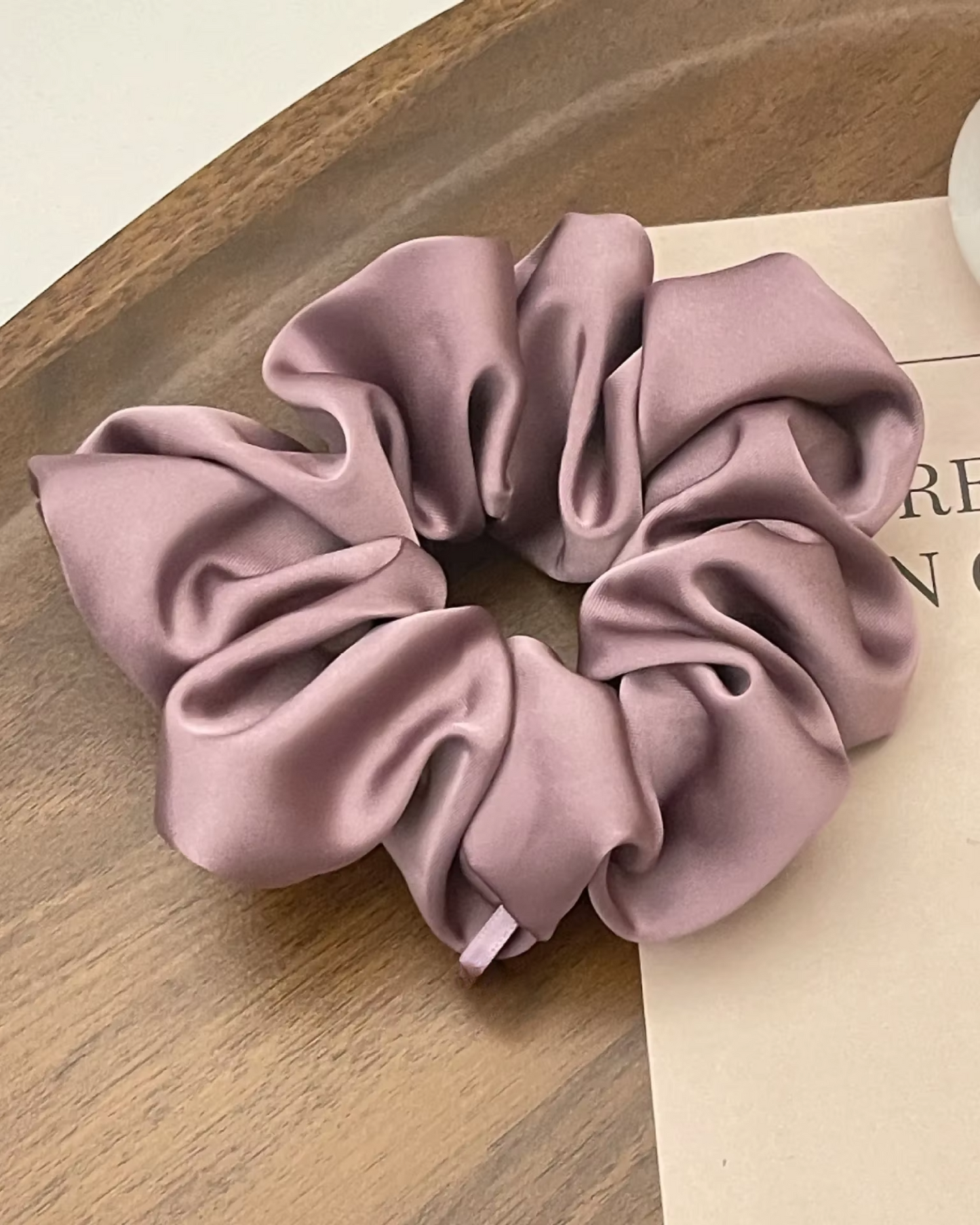 Fascia per capelli in satin scrunchie