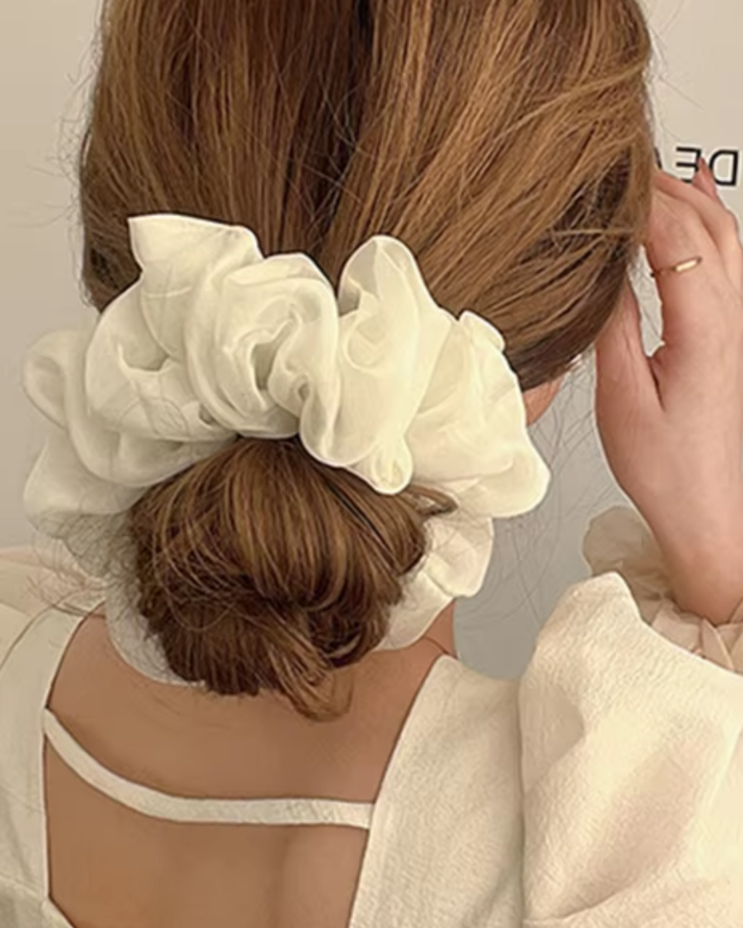 Gomma per capelli in chiffon scrunchie