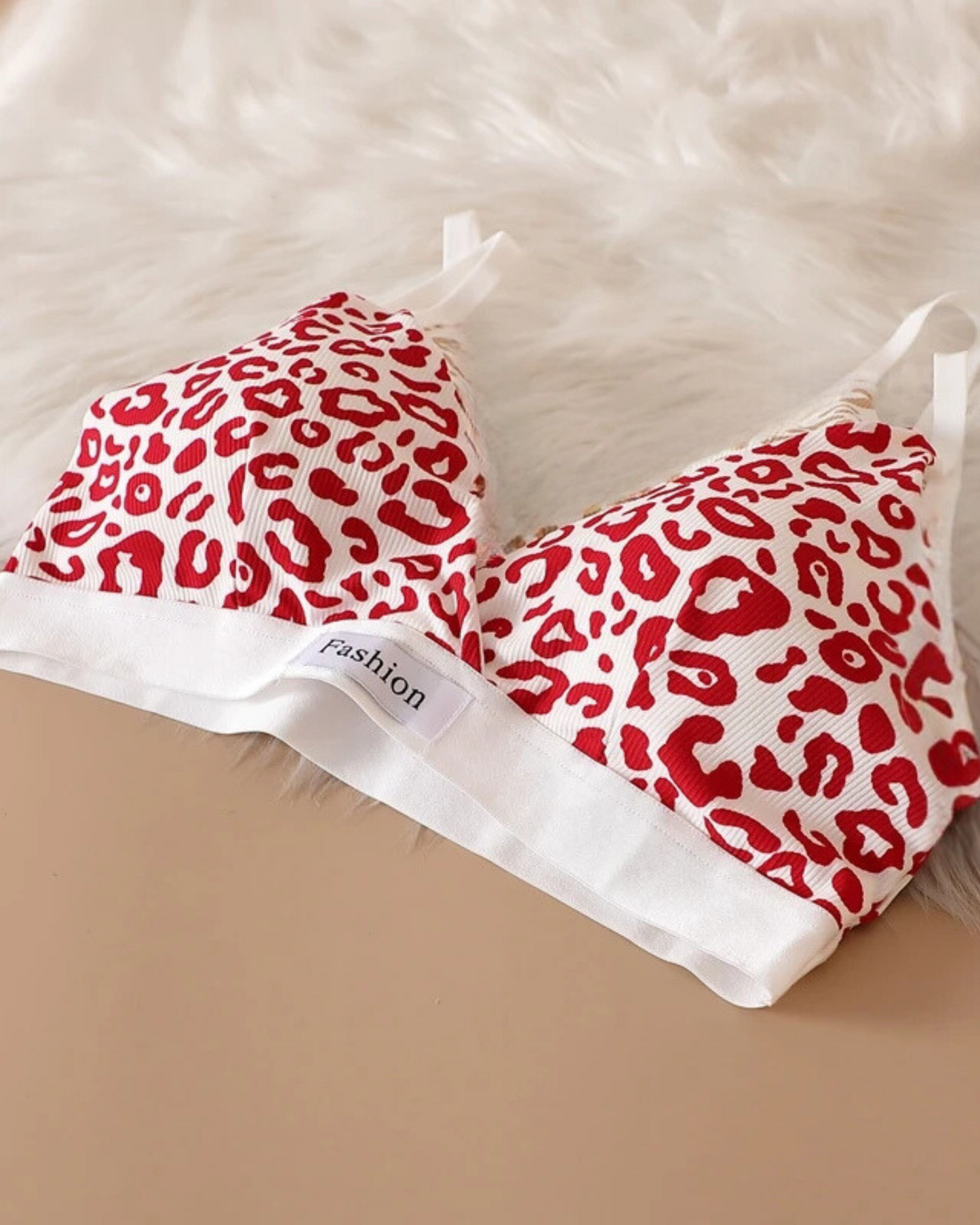 Completo di lingerie comodo con stampa leopardata