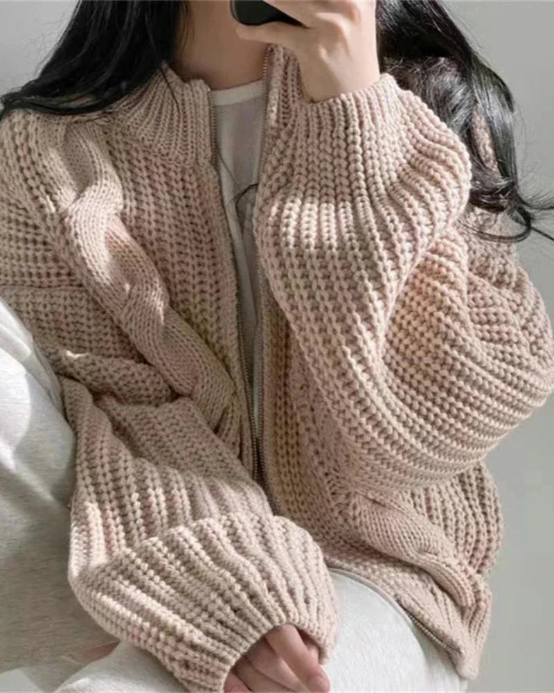 Felpa oversize con zip