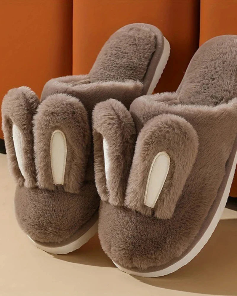 Pantofole pelose con orecchie