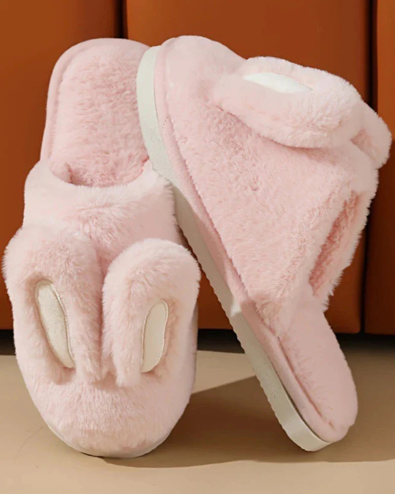 Pantofole pelose con orecchie