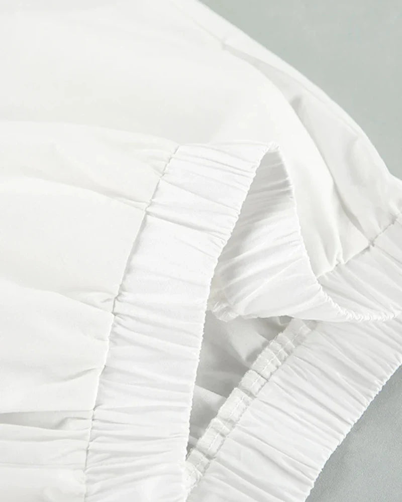 Camicia da notte semplice con maniche corte
