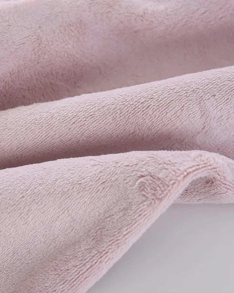 Pantaloni lunghi in velluto peluche
