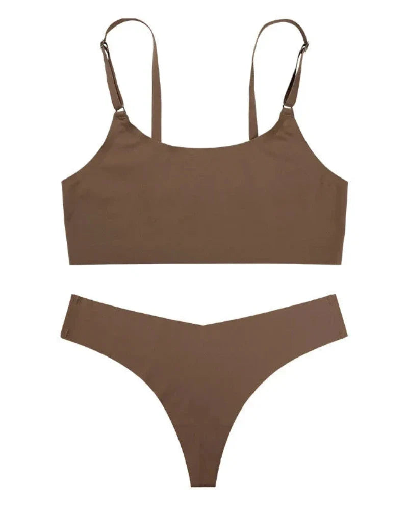 Completo di lingerie senza cuciture e comodo