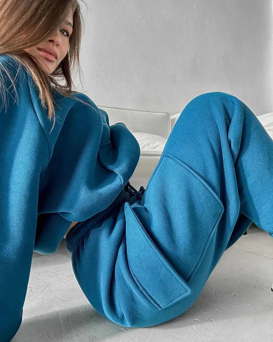 Completo felpa con cappuccio loose