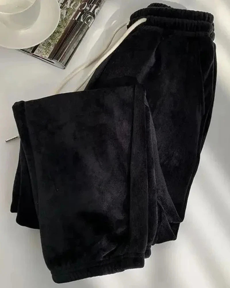 Pantaloni lunghi in corduroy con imbottitura confortevole