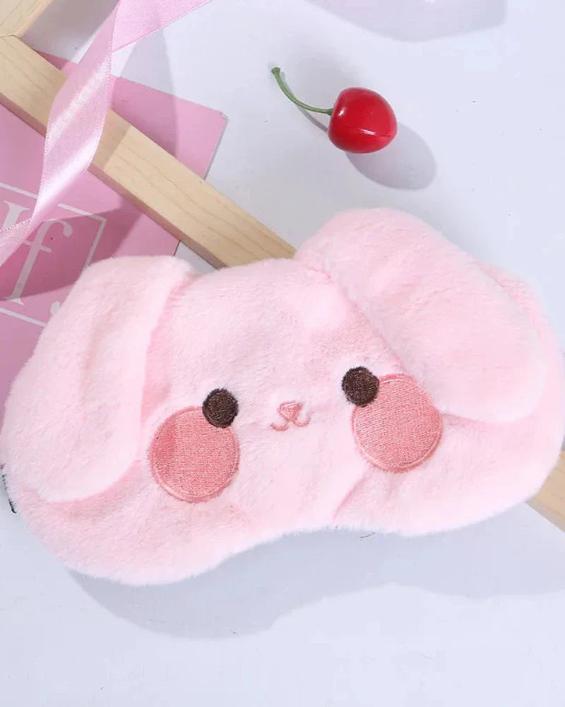 Fascia per gli occhi in peluche a forma di animali per dormire