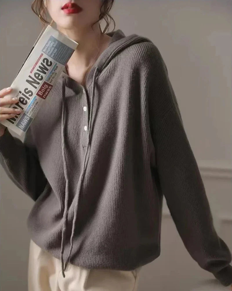 Felpa morbida con cappuccio