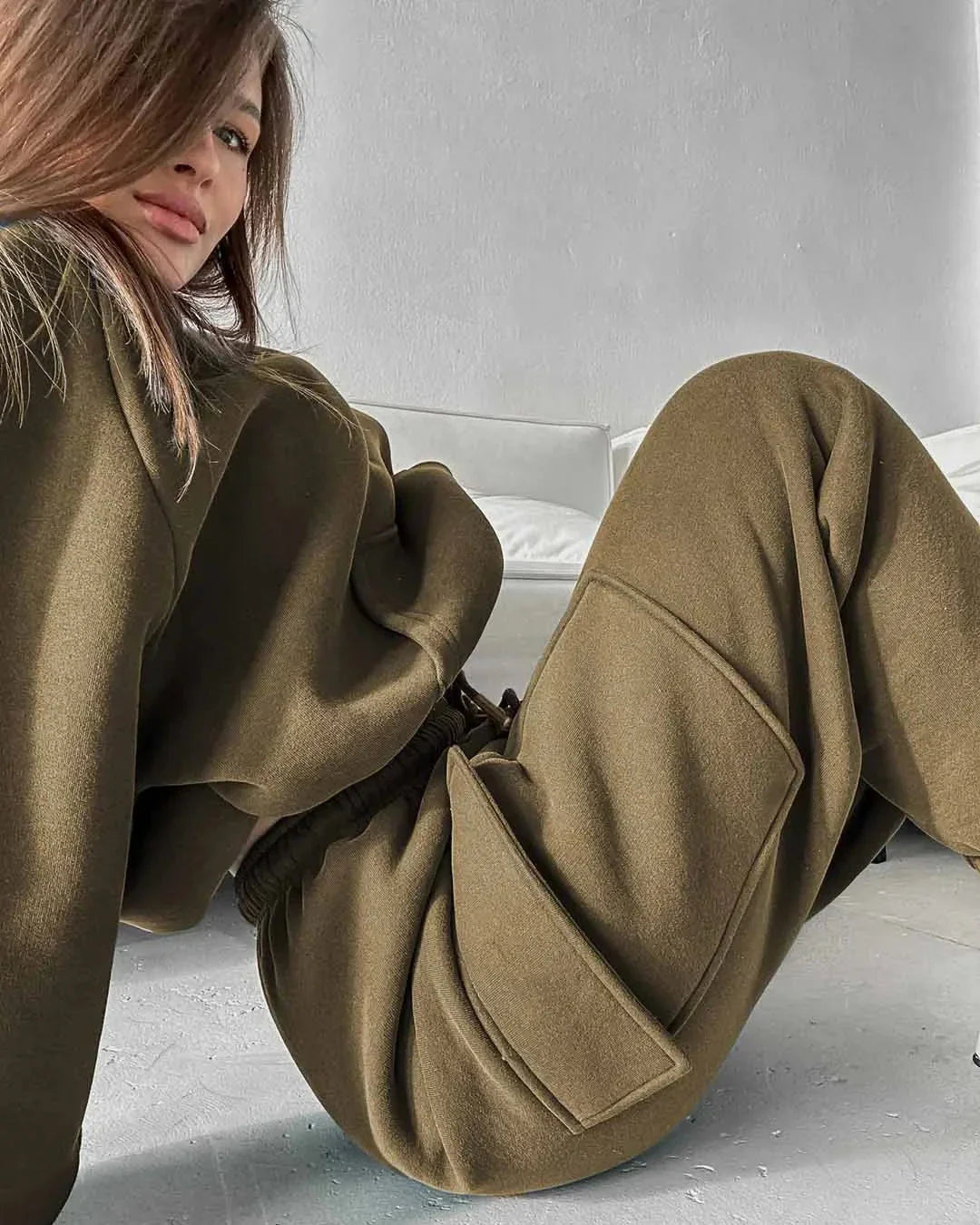 Completo felpa con cappuccio loose