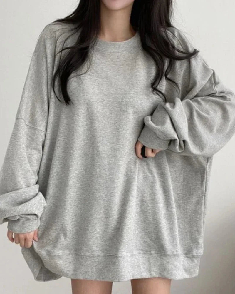 Felpa oversize uniforme e morbida
