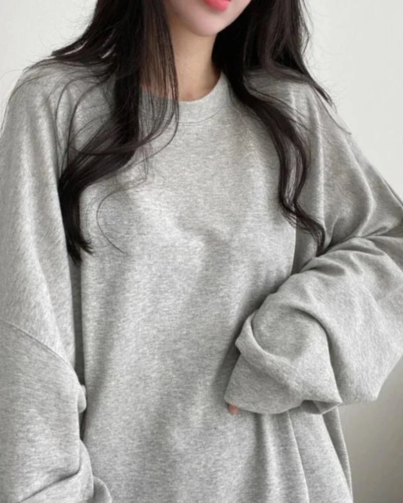 Felpa oversize uniforme e morbida