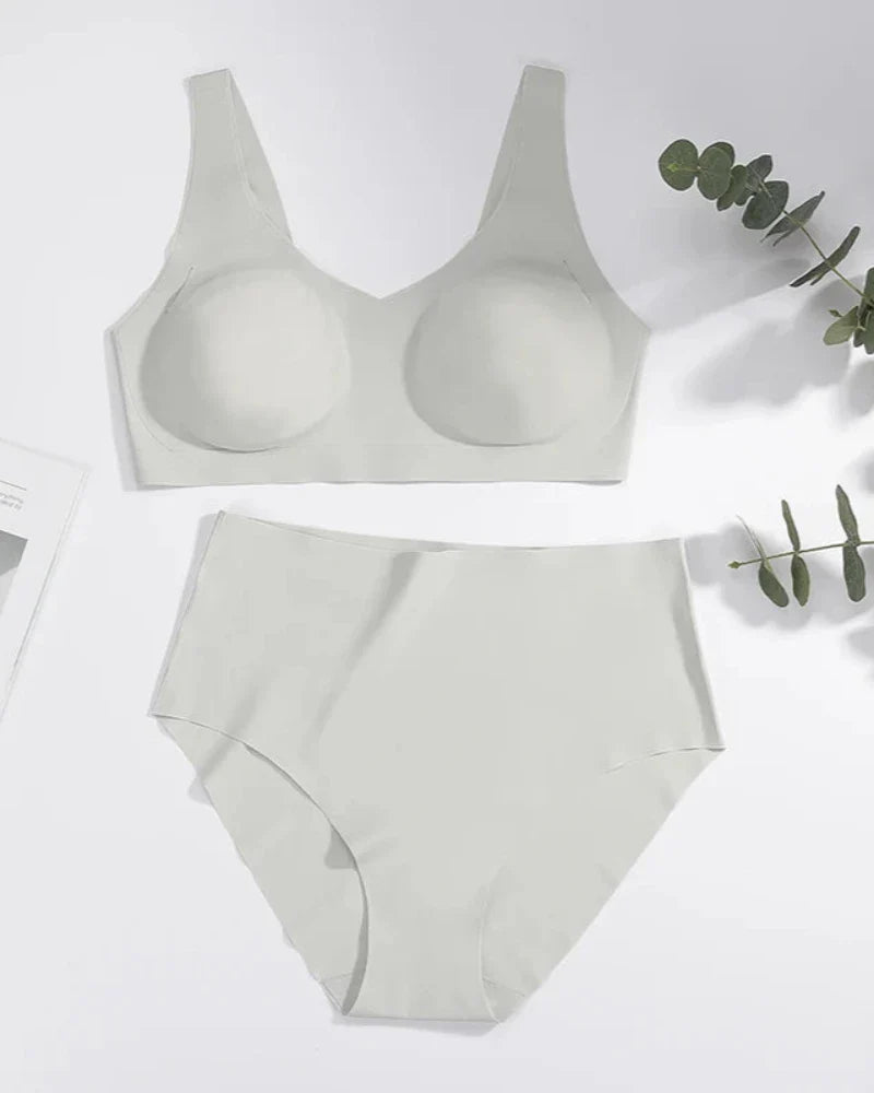 Completo di lingerie morbido senza cuciture