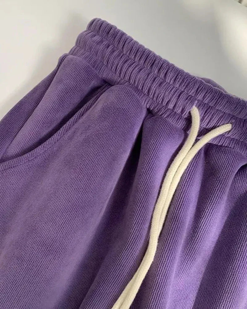 Pantaloni lunghi in corduroy con imbottitura confortevole