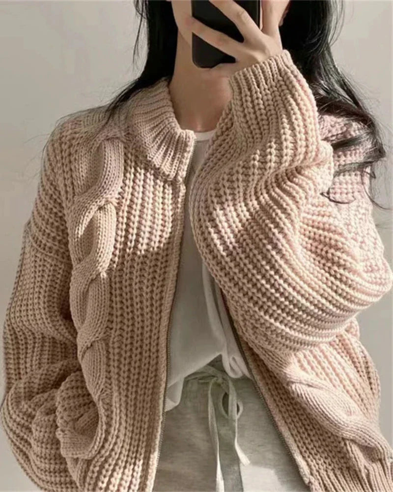 Felpa oversize con zip