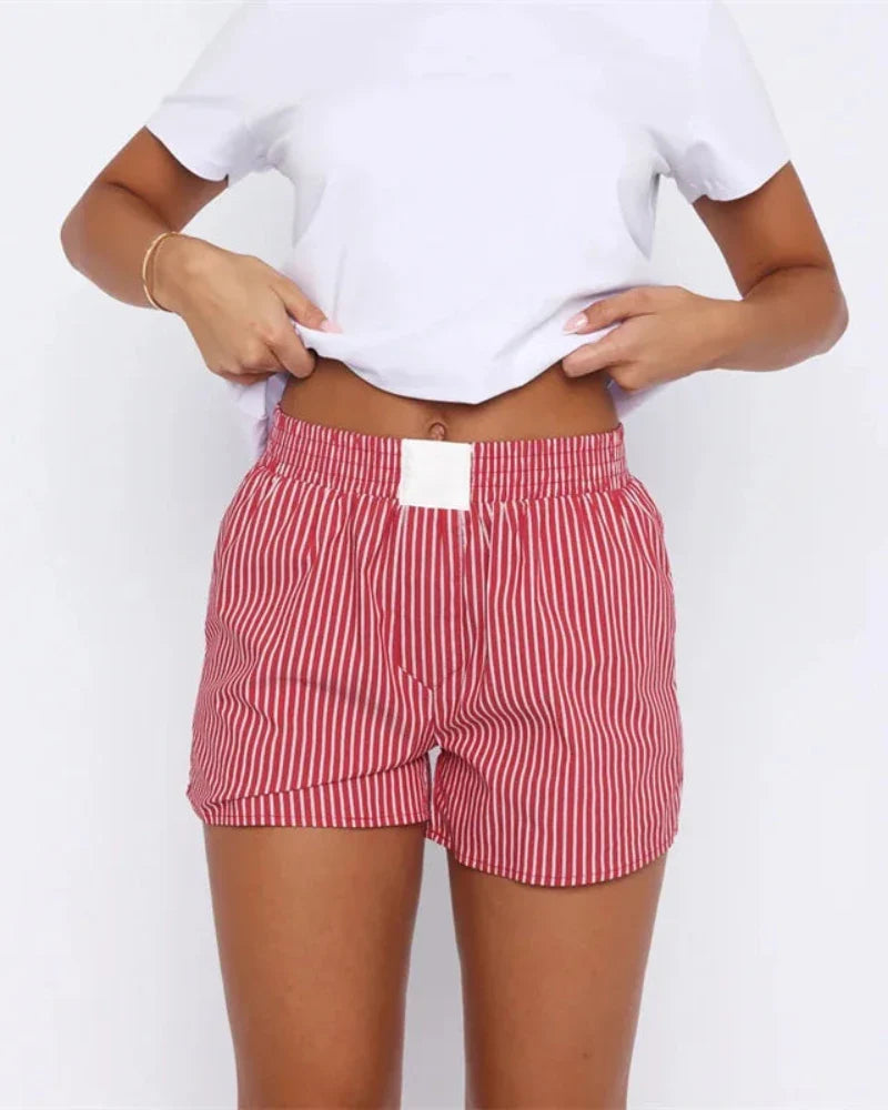 Pantaloni corti a righe comodi