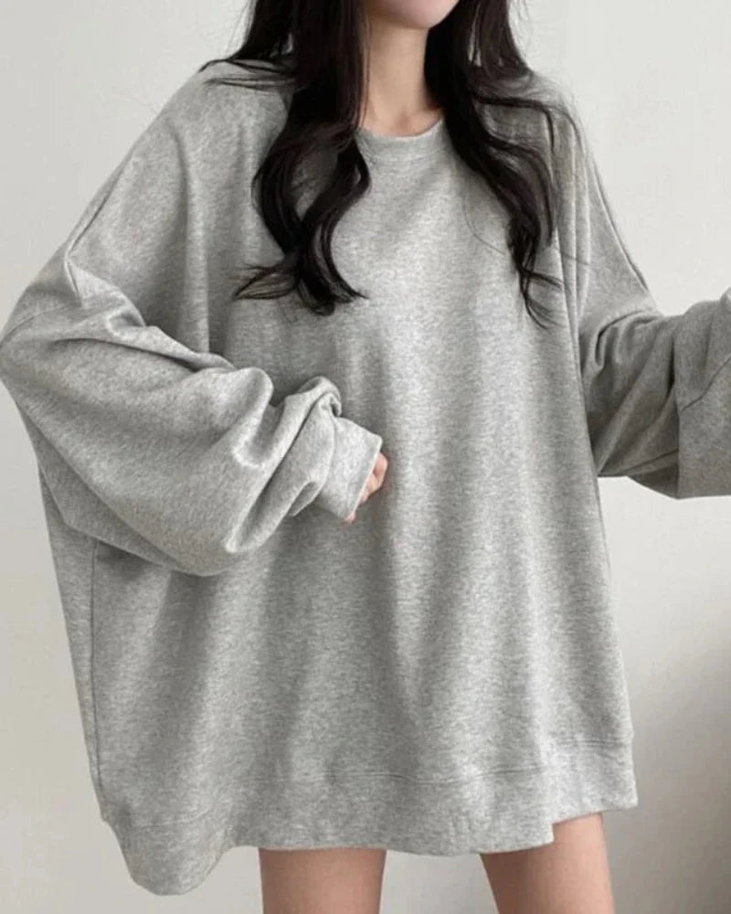 Felpa oversize uniforme e morbida