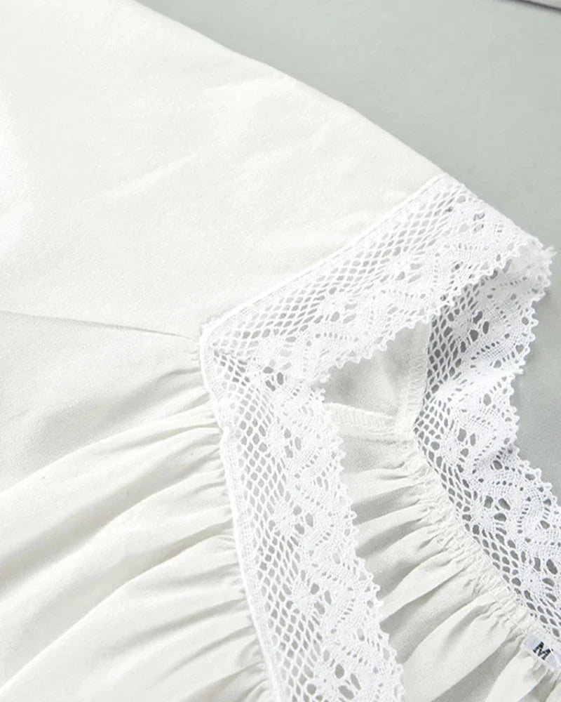 Camicia da notte semplice con maniche corte