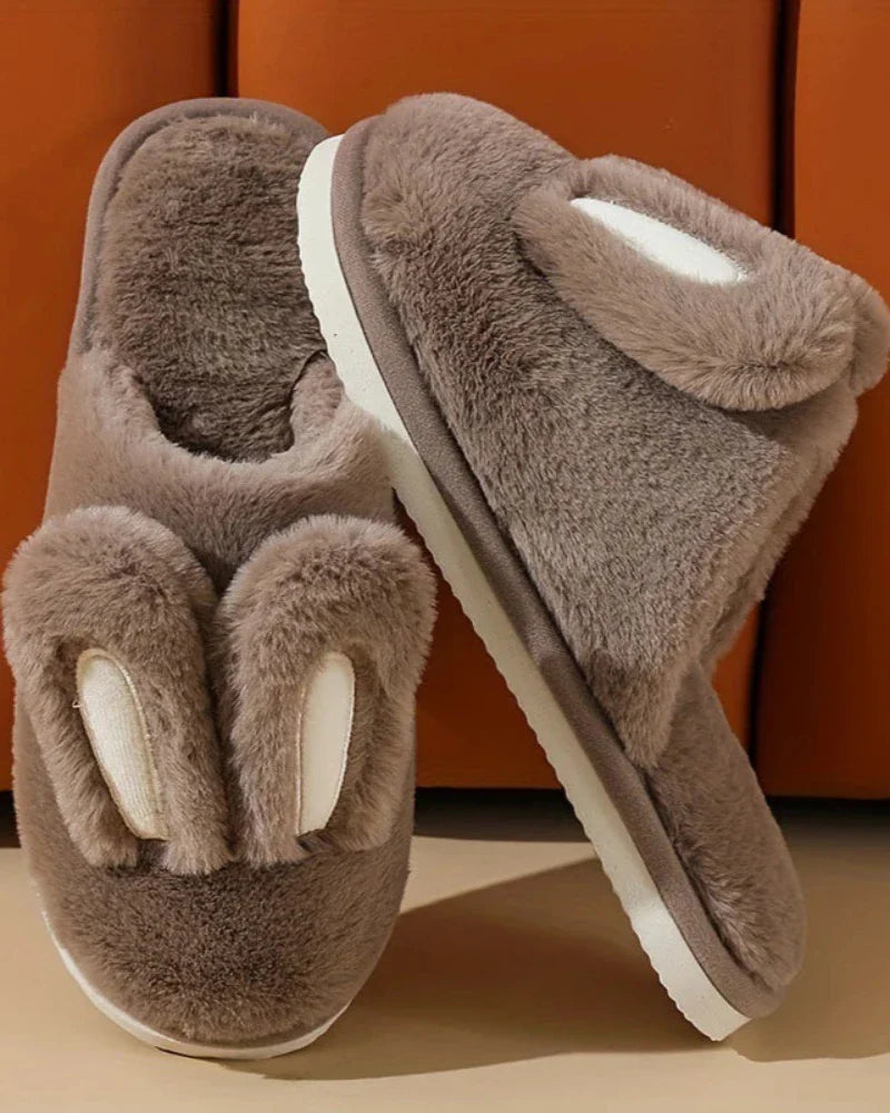 Pantofole pelose con orecchie