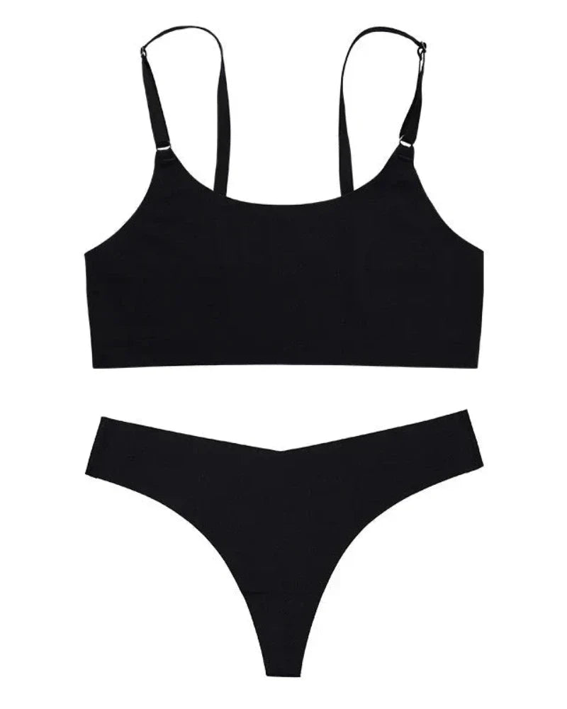 Completo di lingerie senza cuciture e comodo