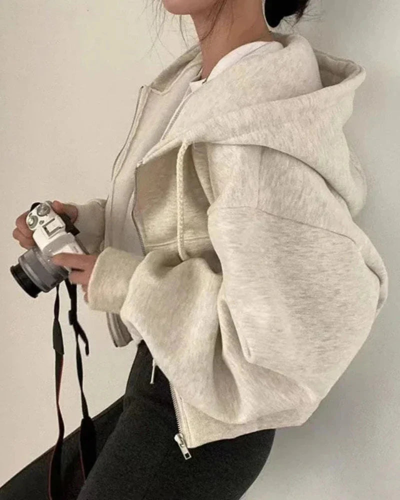 Felpa oversize con cappuccio