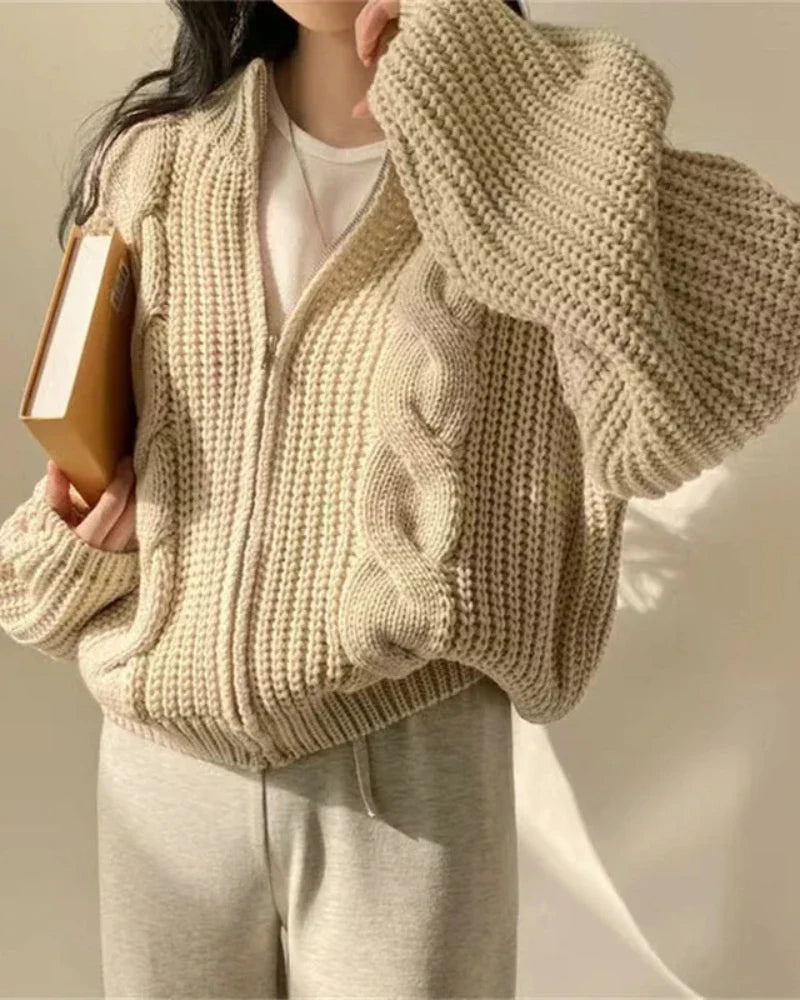 Felpa oversize con zip