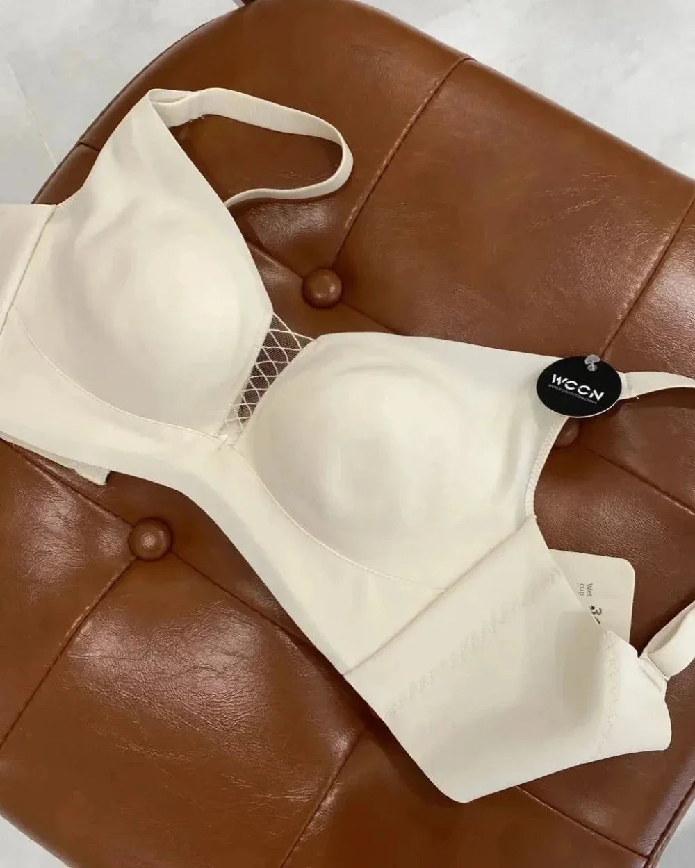 Reggiseno morbido con rete decorativa