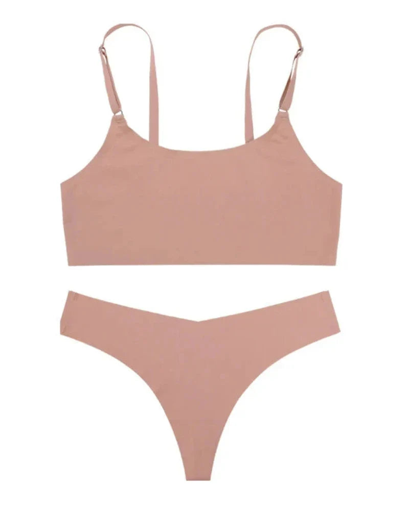 Completo di lingerie senza cuciture e comodo