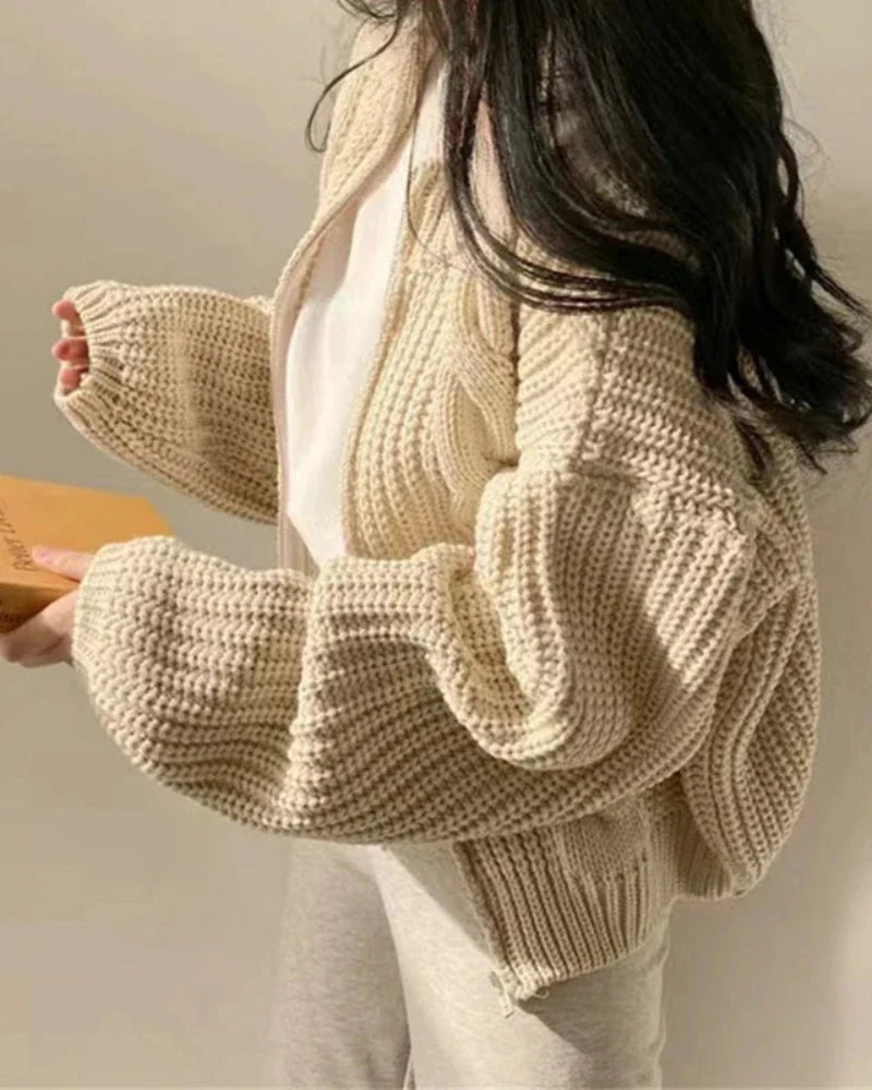 Felpa oversize con zip