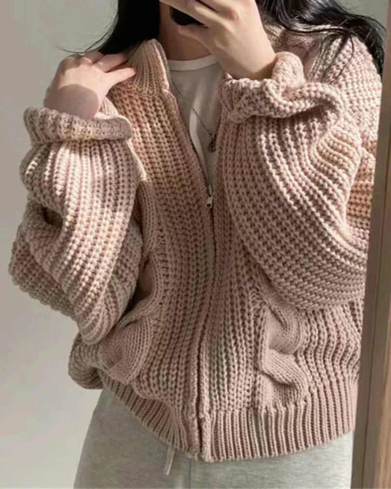 Felpa oversize con zip
