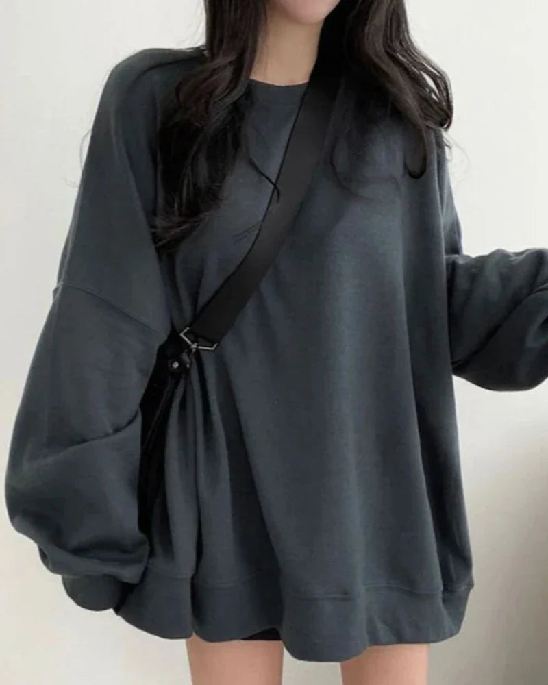 Felpa oversize uniforme e morbida