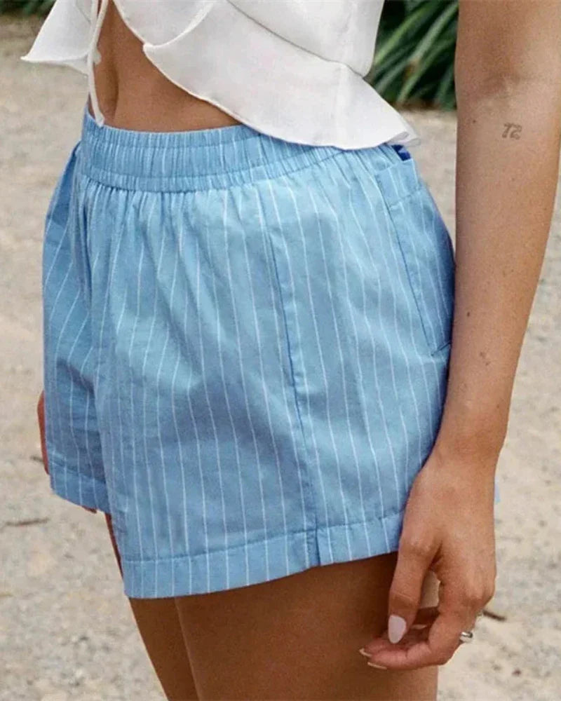 Pantaloni corti a righe comodi