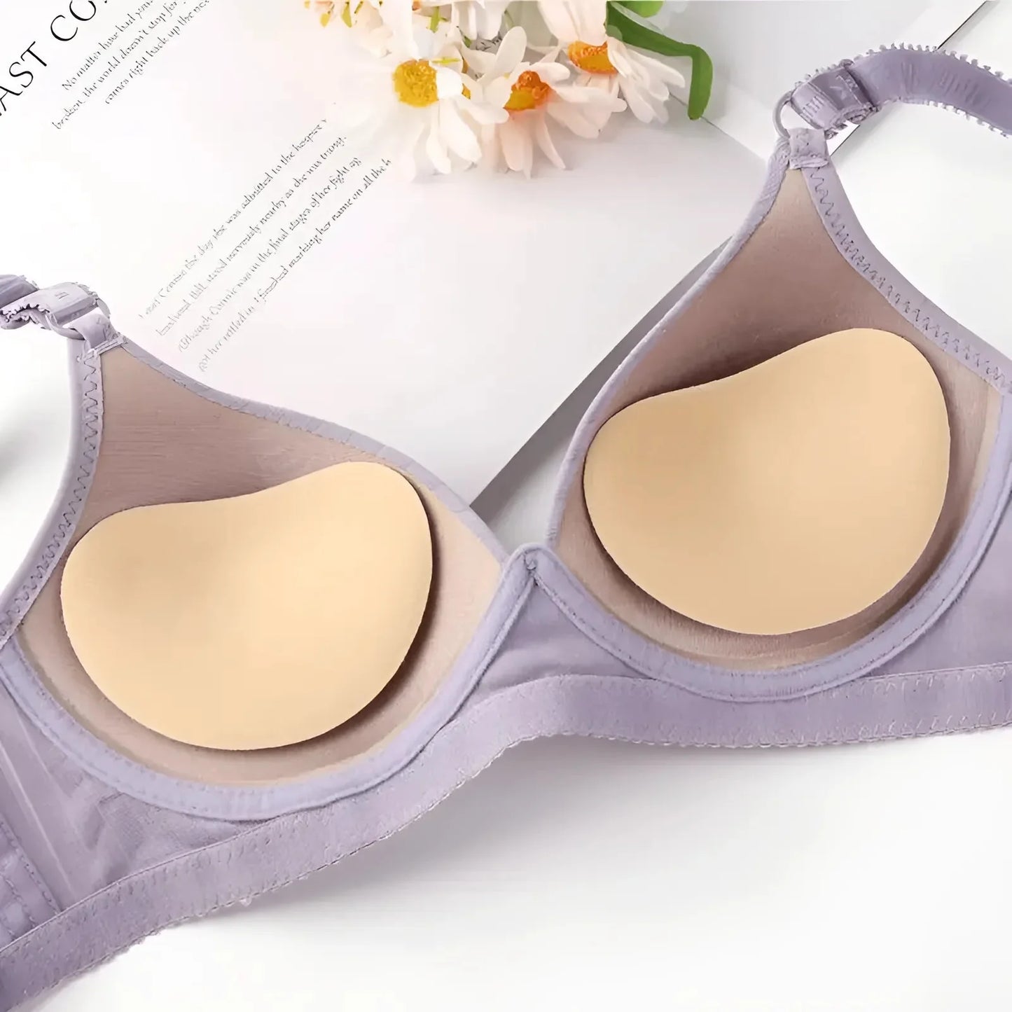 Inserti per reggiseno in tessuto adesivo