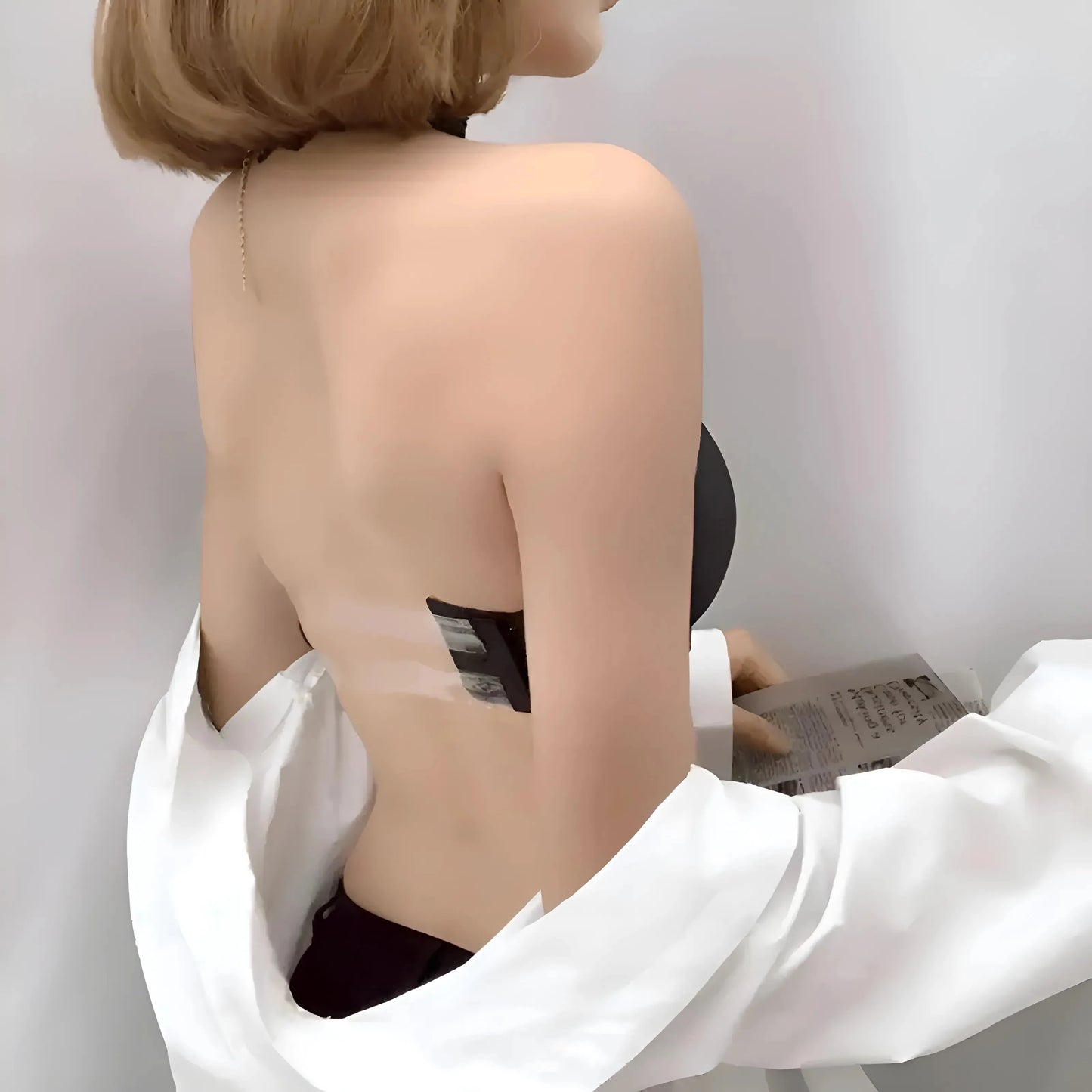 Bralette Bardot con Chiusura a Cinghia Trasparente