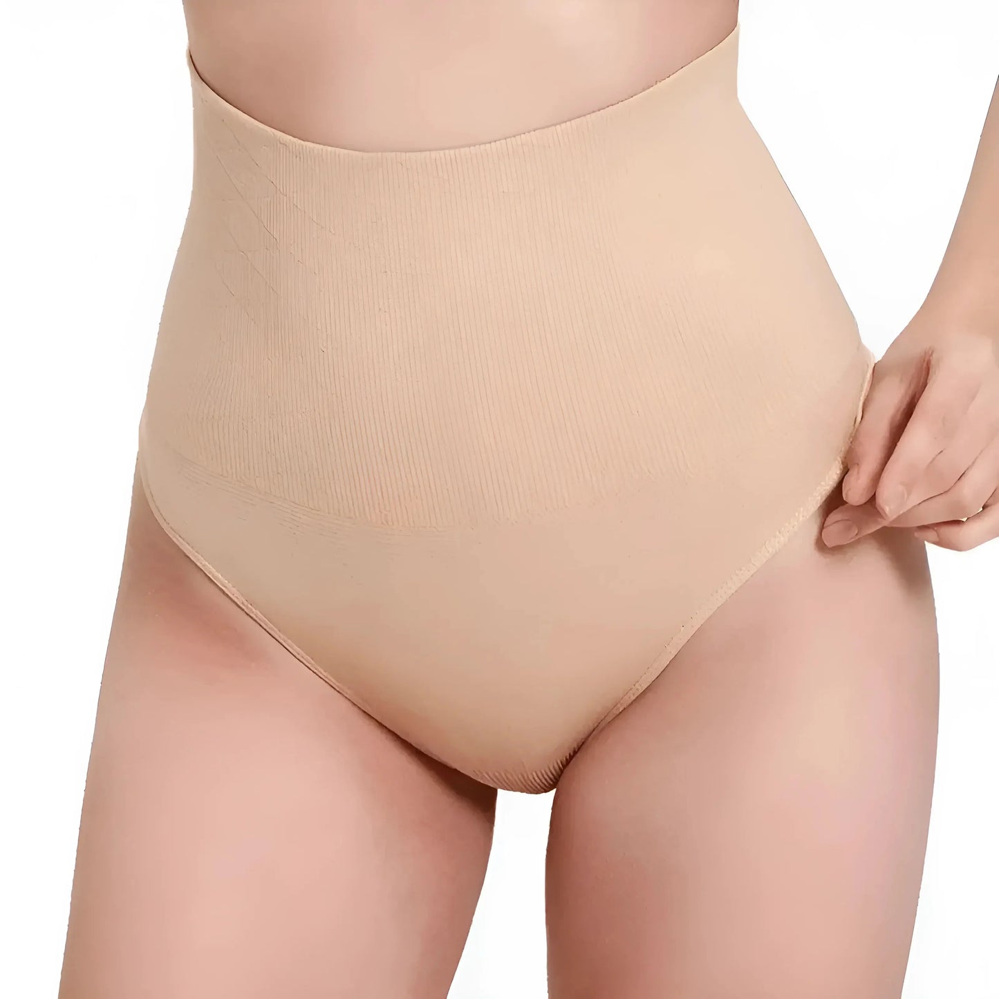 Beige Mutande modellanti a vita alta traspiranti