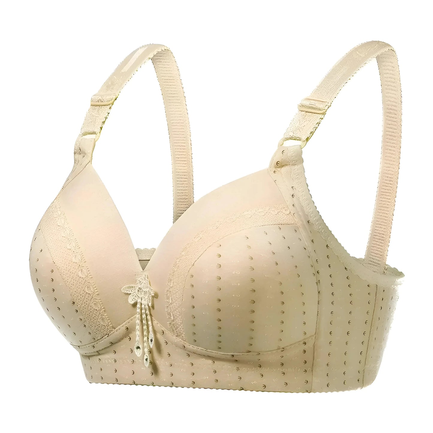 Beige Reggiseno Push-Up Traspirante