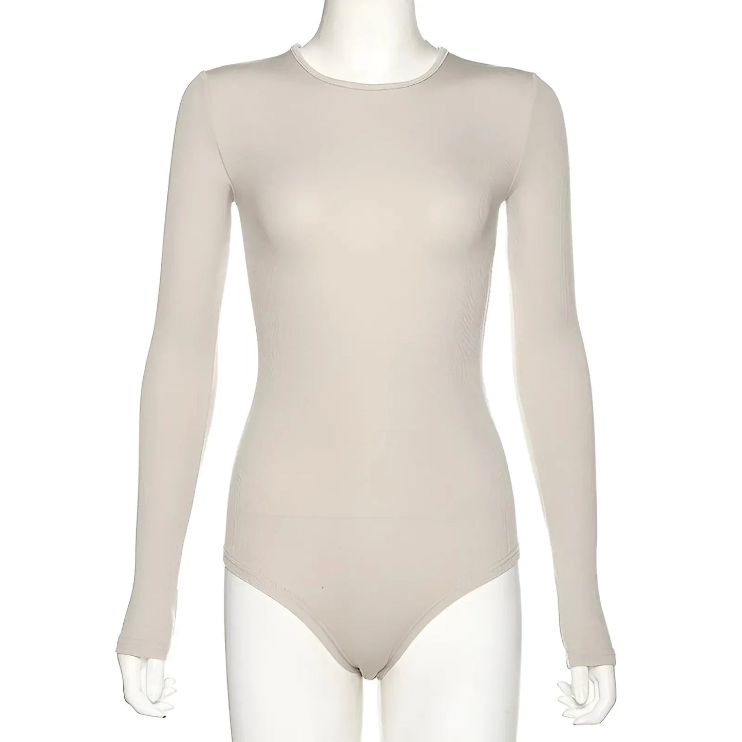 Beige Body donna fitted classico