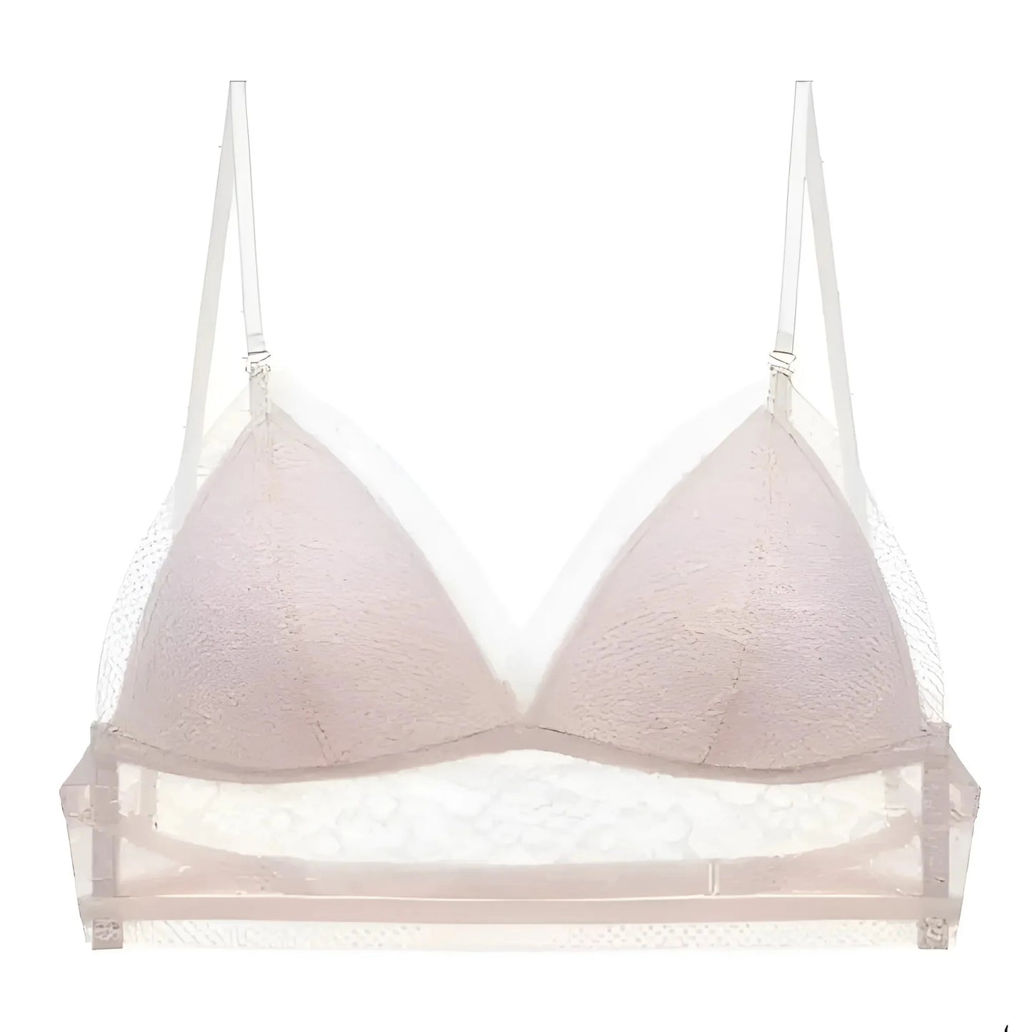 Beige Bralette a schiena bassa