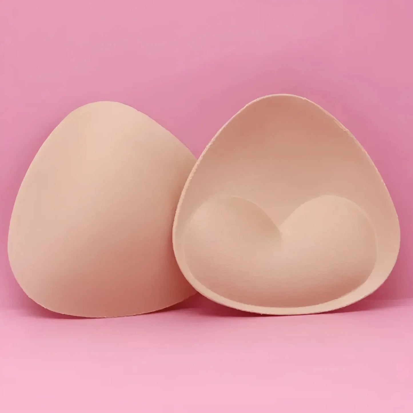 Beige Inserti per reggiseno in tessuto a triangolo