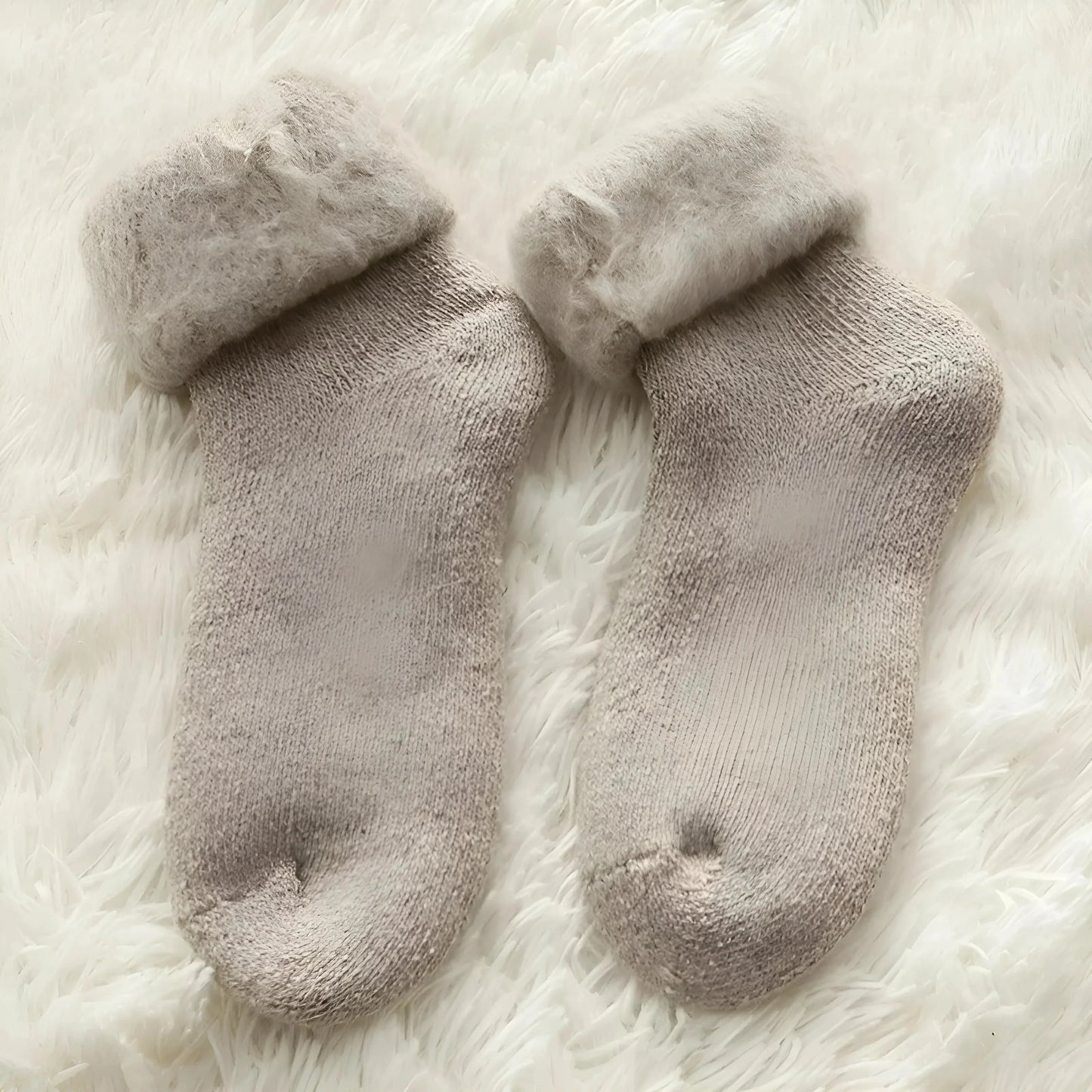 Beige Calze Calde da Donna