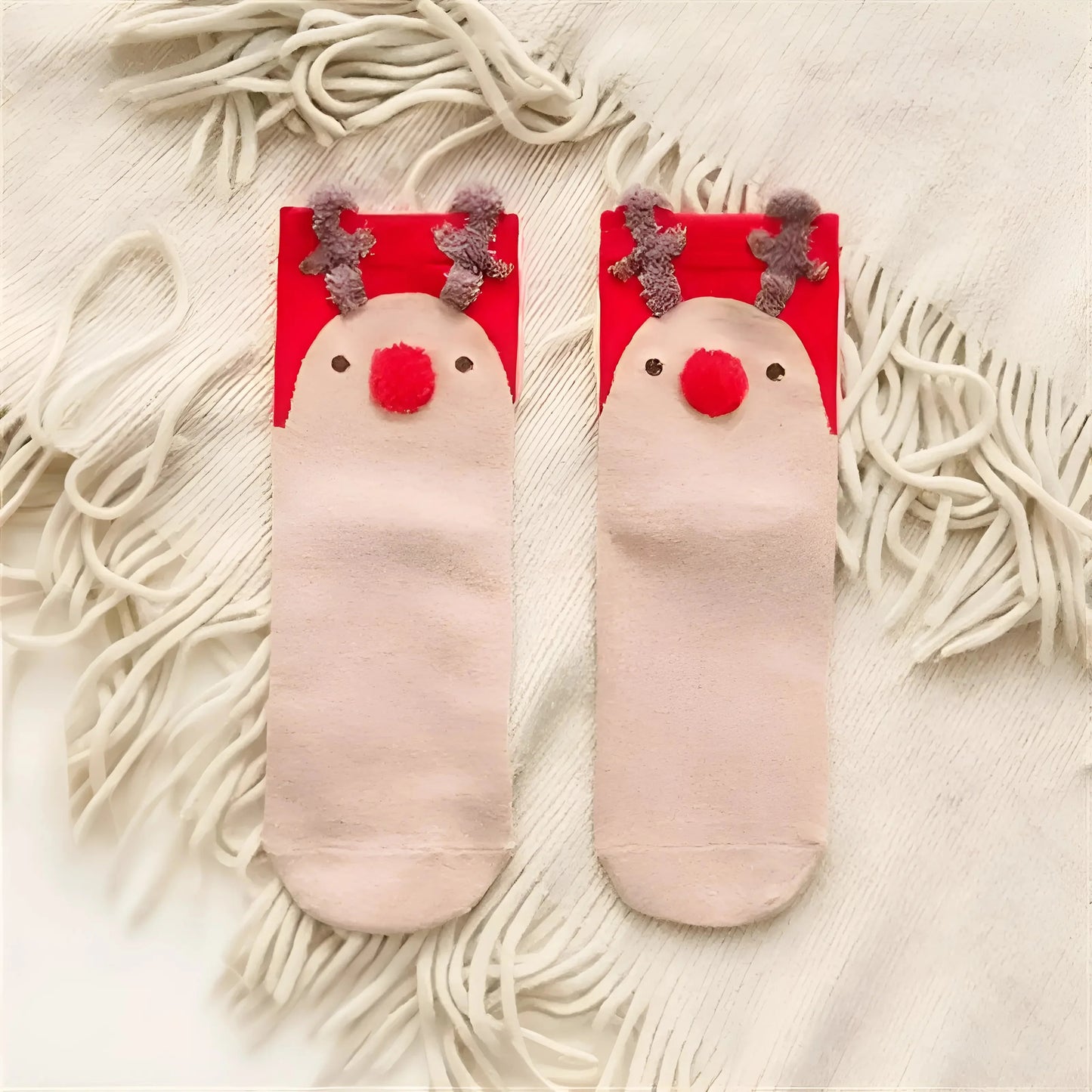 Beige Calze di Natale da donna