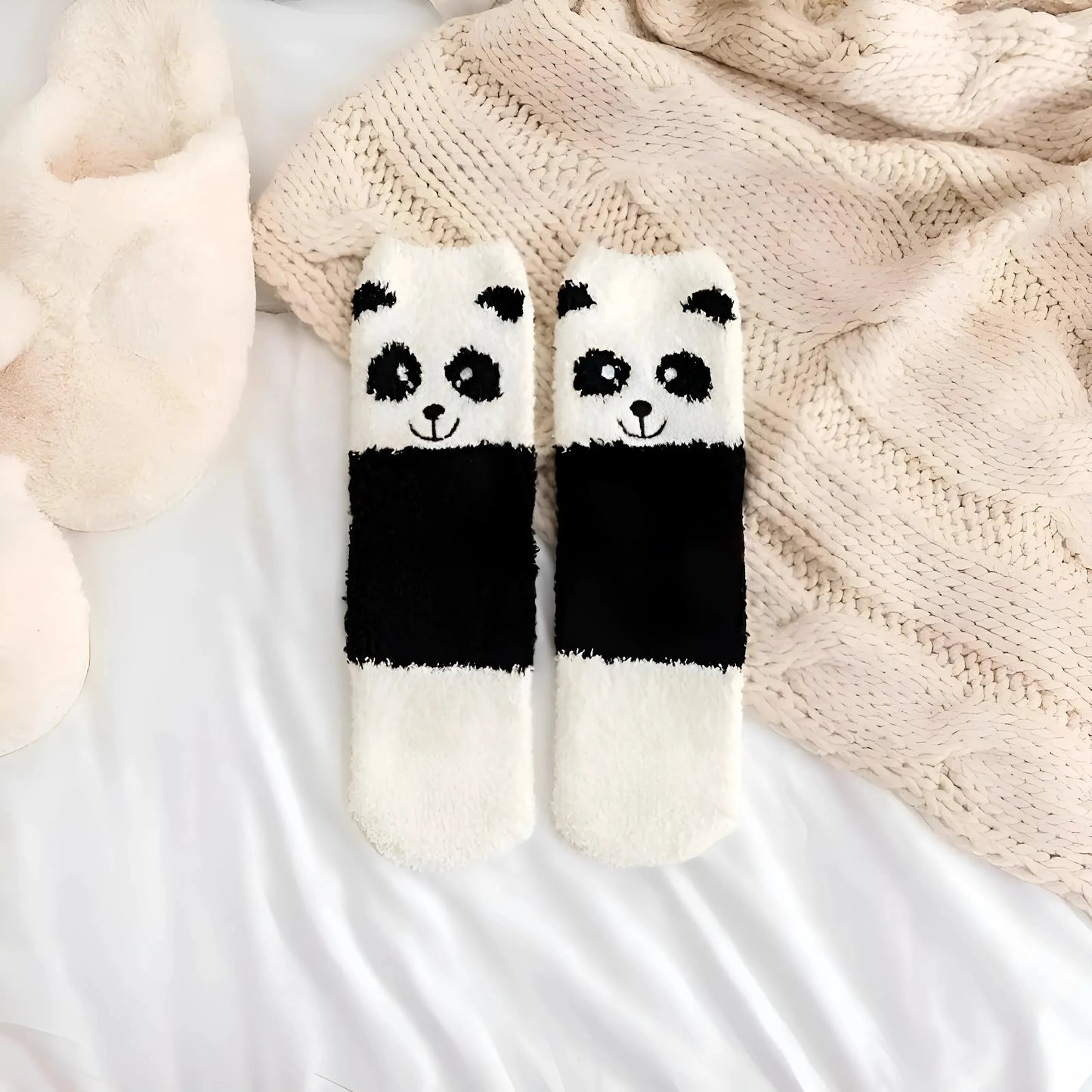 Nero Calze Funky a Tema Animale