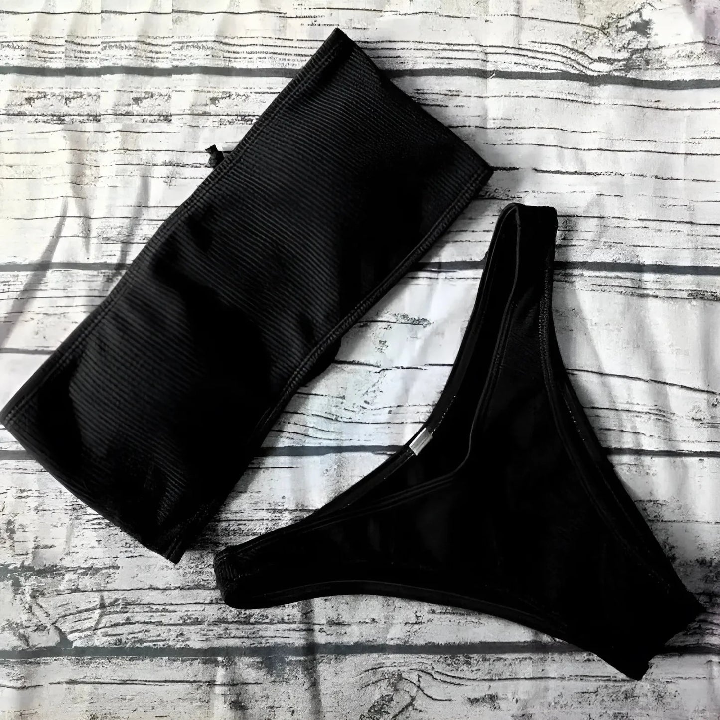 Nero Set Bikini Bandeau